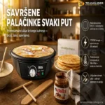 DSP Aparat za Palačinke KC3018 – Električna Ploča 30 cm, 1200W