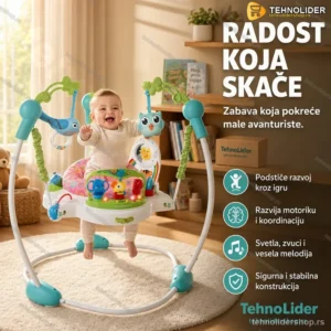 Babi Jumper Dubak za Bebe sa Muzikom, Svetlima i Igračkama