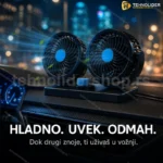 Dupli ventilator za auto 12V HX-T303 — Efikasno hlađenje u vožnji