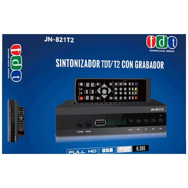 DVB-T2 risiver za digitalnu TV — model JN-821T2 DVB-T2 risiver - u upotrebi