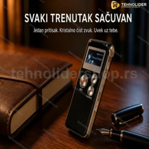 Džepni diktafon sa LCD ekranom i 8GB memorijom