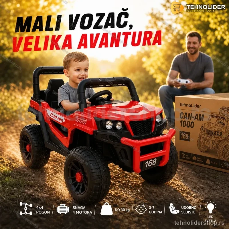 Električni Džip za Decu sa Daljinskim Upravljačem – Sigurna Vožnja Električni Džip za Decu sa Daljinskim Upravljačem – Sigurna Vožnja