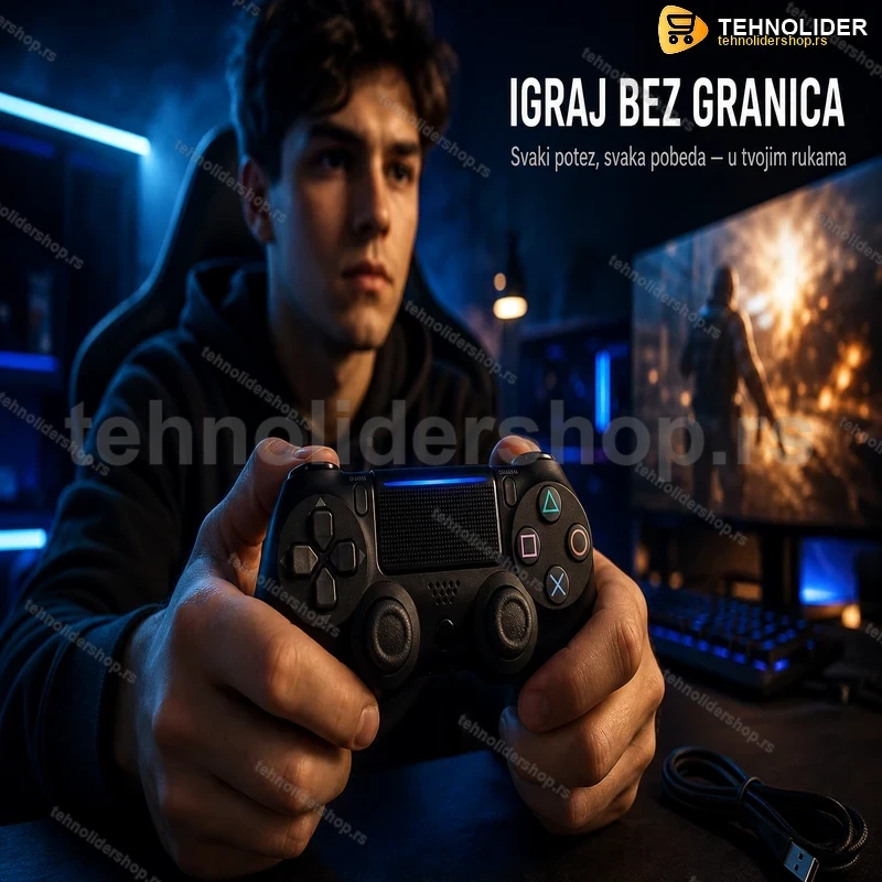 dzojstik-za-ps4-i-pc-tehnolidershop Džojstik za PS4 i PC — DualShock kompatibilni kontroler