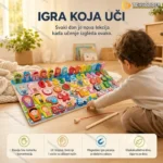 Edukativna drvena tabla za decu