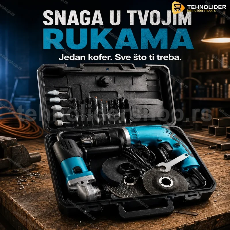 Elekticni set brusilica i bušilica Elekticni set brusilica i bušilica