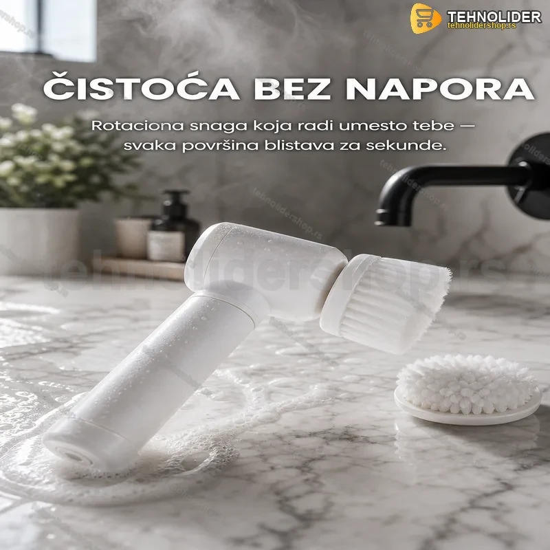 Električna rotatorna četka za čišćenje 5u1 - vodootporna, USB punjenje Električna rotatorna četka za čišćenje 5u1 - vodootporna, USB punjenje