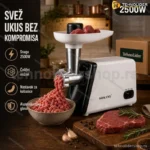 Električna Mašina za Mlevenje Mesa 2500W — Domaće Mleveno Meso