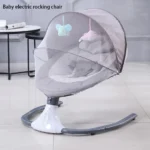 Električna njihalica za bebe sa Bluetooth vezom — siva