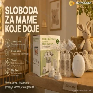 Električna Pumpa za Izmlazavanje — Dvostruka, BPA Free, za Mame koje Doje