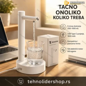 Pametna Električna Pumpa za Vodu sa Dozatorom — 6 Nivoa Doziranja
