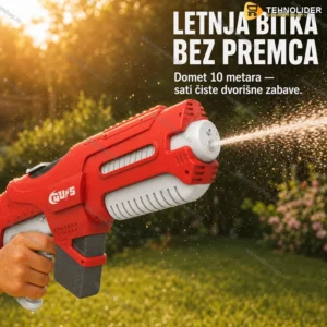Električna puška na vodu sa dometom 10 metara — Letnja igračka za decu