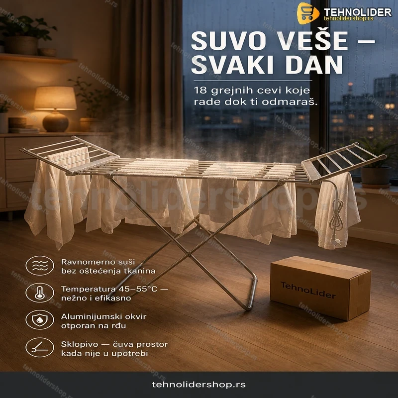 elektricna-susilica-za-ves-18-grejnih-cevi-tehnolidershop-1 Električna Sušilica za Veš sa 18 Grejnih Cevi — Brzo Sušenje