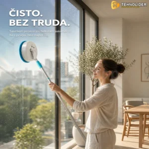 Električni Čistač Stakla — Bežični Uređaj za Čišćenje Prozora i Ogledala