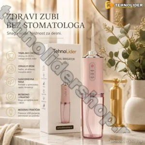 Električni oralni irigator za čišćenje zuba i desni — vodeni flosser
