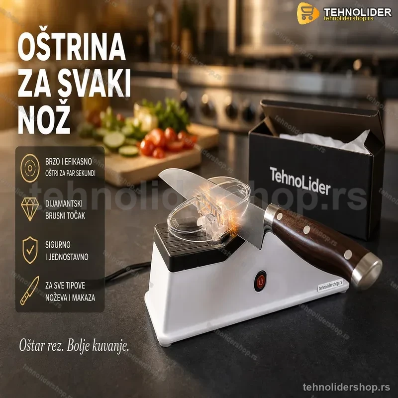 Električni Oštrač Noževa i Makaza – USB Napajanje Električni Oštrač Noževa i Makaza – USB Napajanje