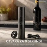 Električni otvarač za vino SET sa rezačem folije
