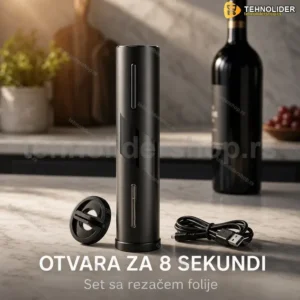 Električni otvarač za vino SET sa rezačem folije