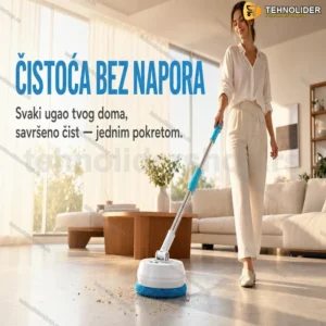 Električni Teleskopski Mop za Multifunkcionalno Čišćenje – 138 cm