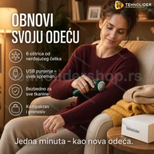 Punjivi Električni Trimer za Dlačice na Odeći – Obnovi Odeću