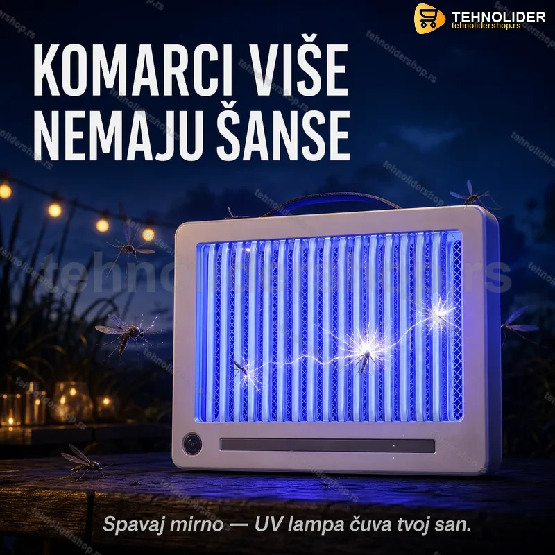 Elektro šok UV lampa protiv komaraca i insekata Elektro šok UV lampa protiv komaraca i insekata
