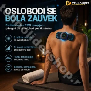 EMS masažer stimulator mišića za CELO TELO 1+1 gratis