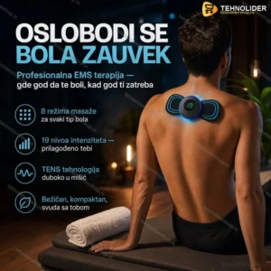 EMS masažer stimulator mišića za CELO TELO 1+1 gratis
