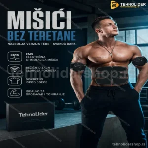 EMS Bežični Stimulator Trbušnih Mišića – Električna Stimulacija za Toniranje
