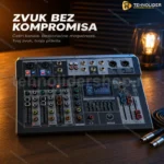 EQ-4 Audio Mikseta 4-kanalna sa Bluetooth, DSP i 48V Phantom
