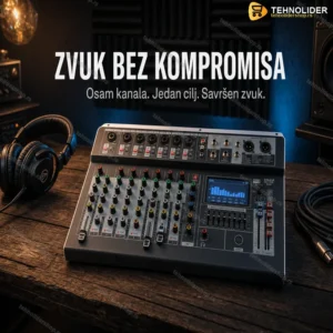 EQ-8 Audio Mikseta 8 Kanala sa Bluetooth i DSP Efektima