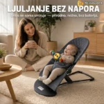 LullyBebe Ergonomska Njihalica za Bebe 0-24 Meseca — Bez Baterija