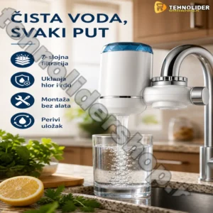 Filter Prečišćivač Vode za Kuhinjsku Česmu — 7-Slojna Keramička Filtracija