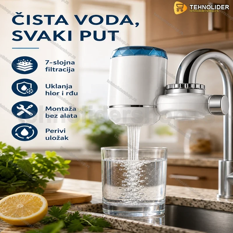 filter-preciscivac-vode-za-cesmu-tehnolidershop-1 Filter Prečišćivač Vode za Kuhinjsku Česmu — 7-Slojna Keramička Filtracija