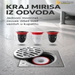 Filter protiv neprijatnih mirisa iz odvoda — univerzalni slivnik filter za kupatilo