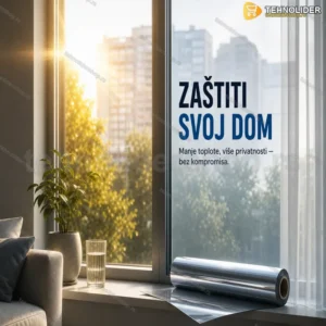 Folije za stakla na prozorima i vratima sa UV zaštitom 1+1 GRATIS