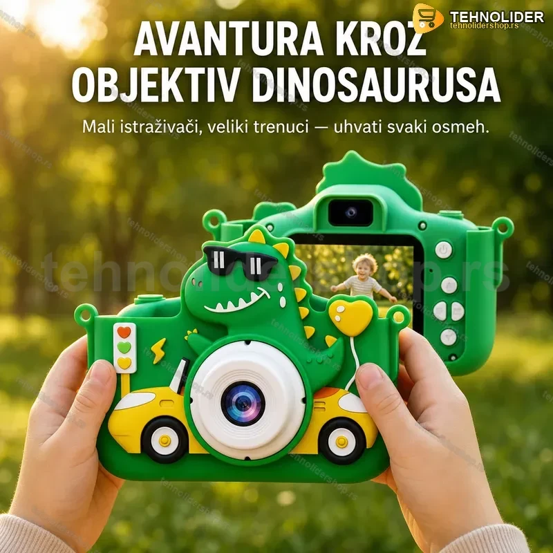 Fotoaparat za Decu Dinosaurus u Autu Fotoaparat za Decu Dinosaurus u Autu