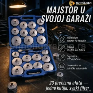 Garnitura Ključeva za Filter Ulja – Aluminijumski Set 23 Komada