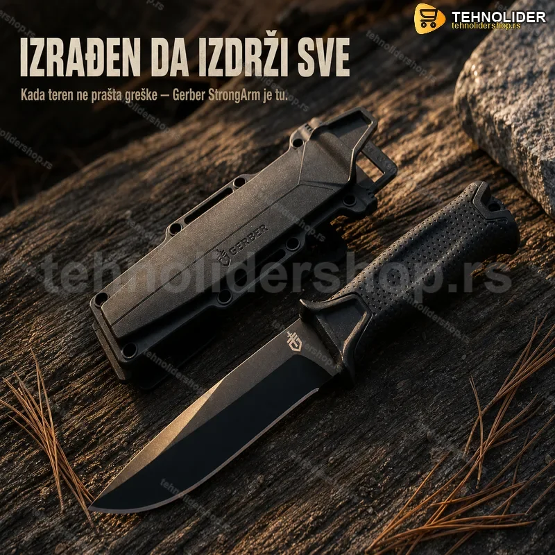 Gerber StrongArm taktički nož crni — masivna konstrukcija Gerber StrongArm taktički nož crni — masivna konstrukcija