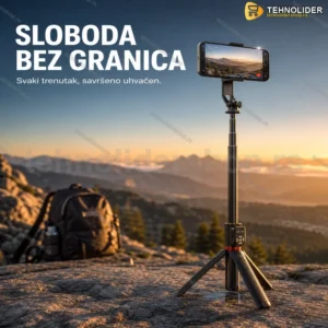 Gimbal selfi štap P325 sa Bluetooth daljinskim za telefon