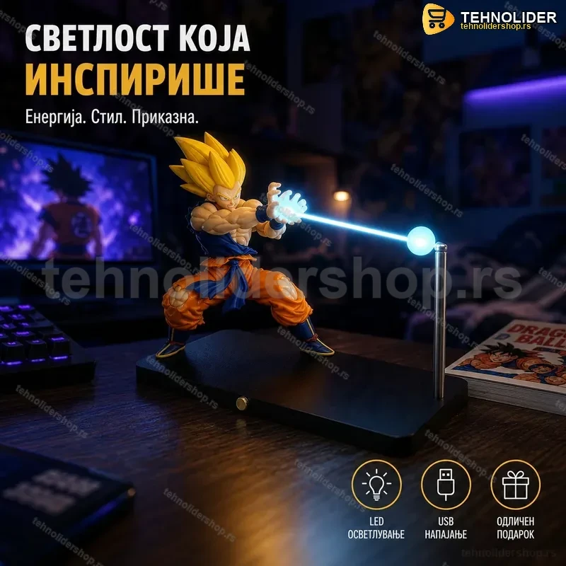 Goku LED figura lampa Goku LED figura lampa