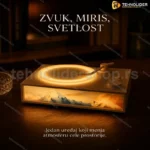 2u1 Gramofon i difuzer sa svetlom i bluetooth zvučnikom