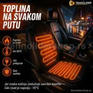 Grejac auto sedista 12v