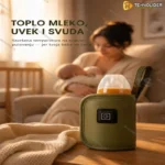 Superbrzi USB Grejač Flašice za Bebe – 3 Nivoa Temperature