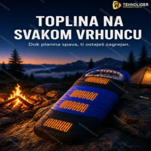 Grejana vreća za spavanje sa USB grejačima i Power Bankom