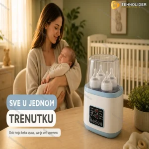 Grejač bebi flašica i sterilizator 8 u 1 — za formulu, sterilizaciju i kuvanje na pari