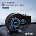 HUD displej za auto OBD2 i GPS sa alarmom brzine P6