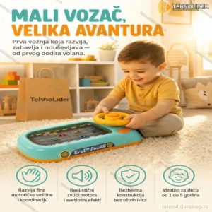 Dečja Igračka Simulacija Vožnje sa Volanom i Zvukovima