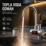 Slavina sa grejačem X320 INOX – Trenutno topla voda na sudoperi