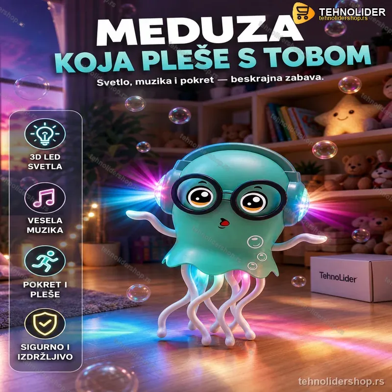 Interaktivna Igračka Meduza Dancing Jellyfish – Svetlo, Muzika i Pokret Interaktivna Igračka Meduza Dancing Jellyfish – Svetlo, Muzika i Pokret