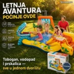 Intex Bazen za Decu Zabavni Park – Tobogan, Palma i Vodopad