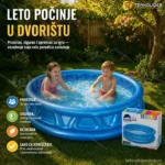 INTEX Dečiji Bazen za Dvorište 188x46 cm – Osveženje za Celo Leto